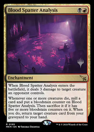 Blood Spatter Analysis - mkm Spoiler