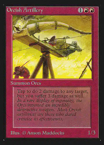 Orcish Artillery - cei Spoiler