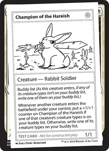 Champion of the Hareish - mb2 Spoiler