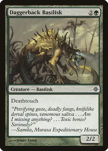 Daggerback Basilisk - roe Spoiler