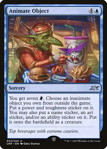 Animate Object - unf Spoiler
