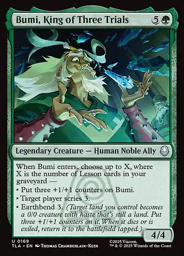 Bumi, King of Three Trials - tla Spoiler