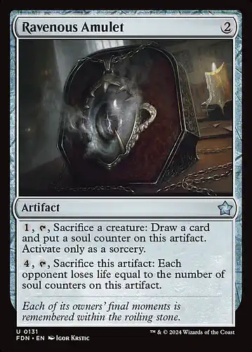 Ravenous Amulet - fdn Spoiler