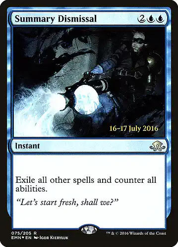 Summary Dismissal - emn Spoiler