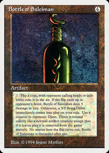 Bottle of Suleiman - sum Spoiler