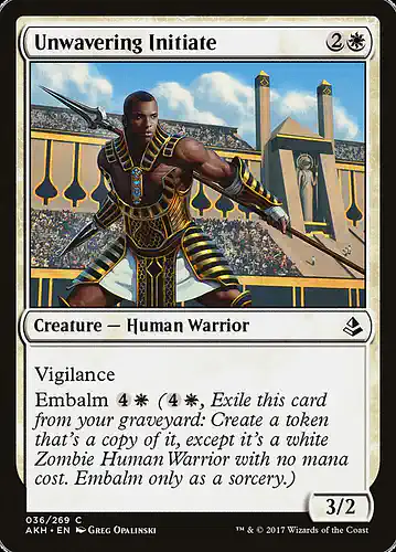 Unwavering Initiate - akh Spoiler