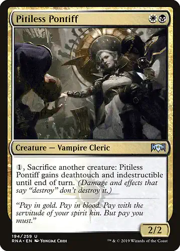 Pitiless Pontiff - rna Spoiler
