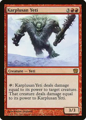 Karplusan Yeti - 9ed Spoiler