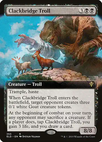 Clackbridge Troll - eld Spoiler