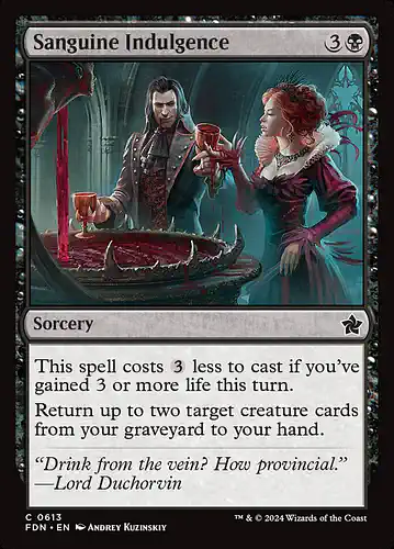 Sanguine Indulgence - fdn Spoiler