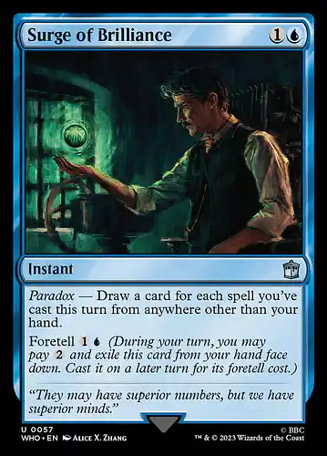 Surge of Brilliance - who Spoiler