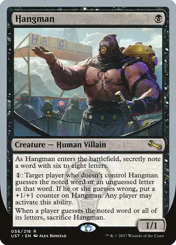 Hangman - ust Spoiler