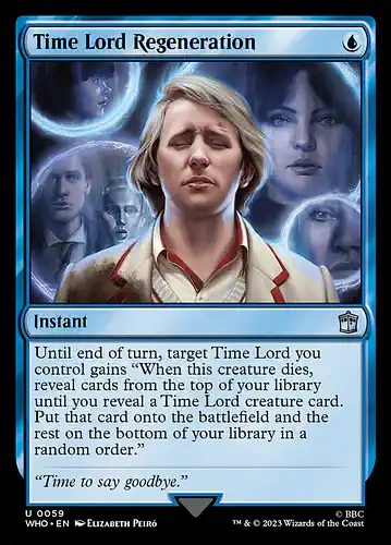 Time Lord Regeneration - who Spoiler