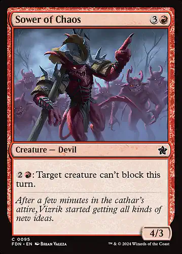 Sower of Chaos - fdn Spoiler