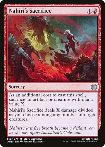 Nahiri's Sacrifice - one Spoiler