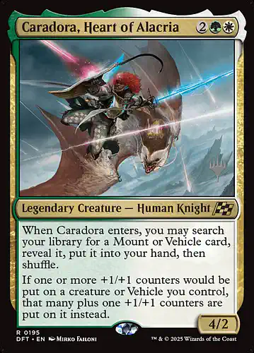 Caradora, Heart of Alacria - dft Spoiler