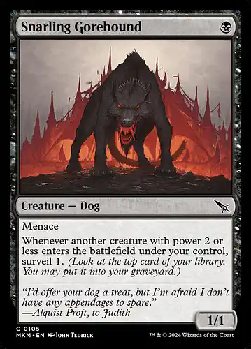 Snarling Gorehound - mkm Spoiler