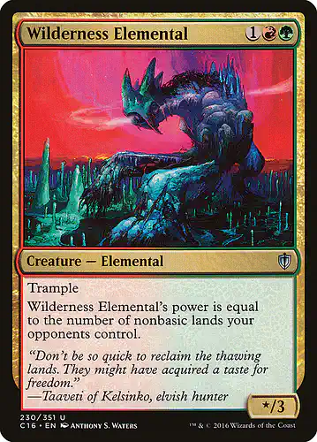 Wilderness Elemental - c16 Spoiler
