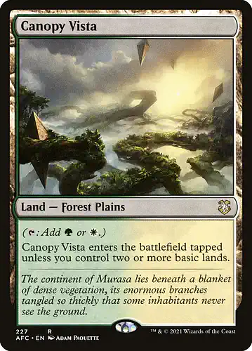 Canopy Vista - afc Spoiler
