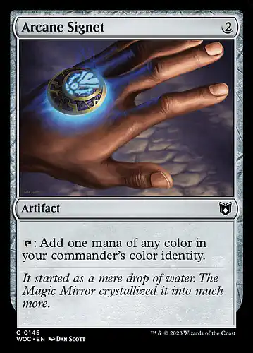 Arcane Signet - woc Spoiler