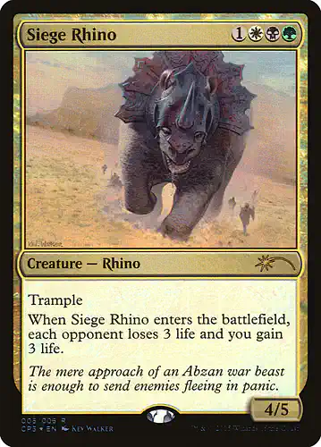 Siege Rhino - cp3 Spoiler