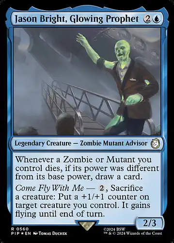 Jason Bright, Glowing Prophet - pip Spoiler