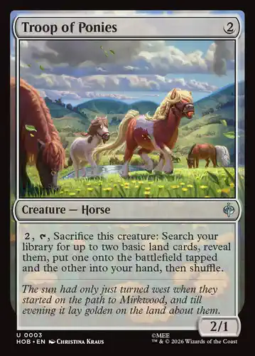Troop of Ponies - hob Spoiler