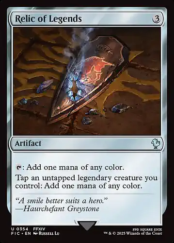 Relic of Legends - fic Spoiler