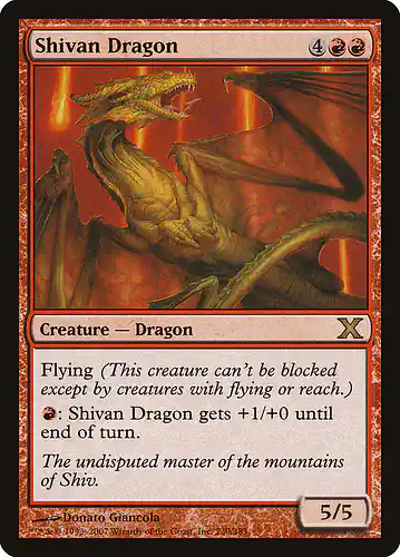 Shivan Dragon - 10e Spoiler