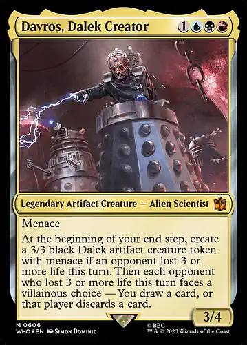 Davros, Dalek Creator - who Spoiler