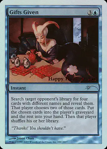Gifts Given - hho Spoiler