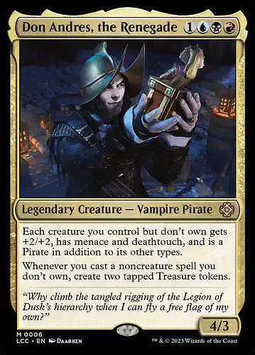 Don Andres, the Renegade - lcc Spoiler