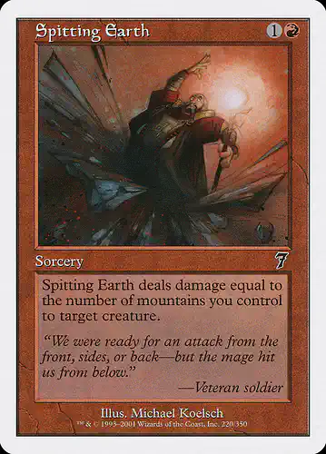 Spitting Earth - 7ed Spoiler