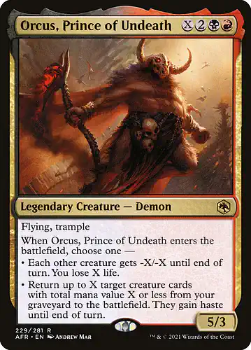 Orcus, Prince of Undeath - afr Spoiler