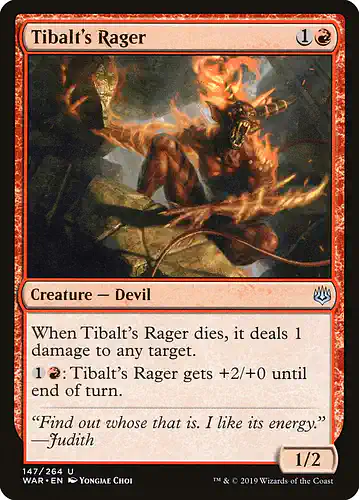 Tibalt's Rager - war Spoiler