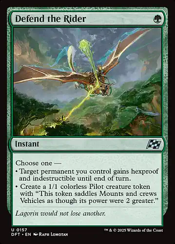 Defend the Rider - dft Spoiler