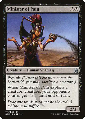 Minister of Pain - dtk Spoiler