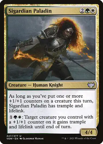 Sigardian Paladin - vow Spoiler