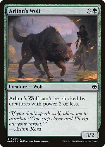 Arlinn's Wolf - war Spoiler