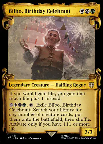 Bilbo, Birthday Celebrant - ltc Spoiler