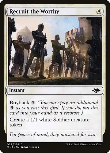 Recruit the Worthy - mh1 Spoiler