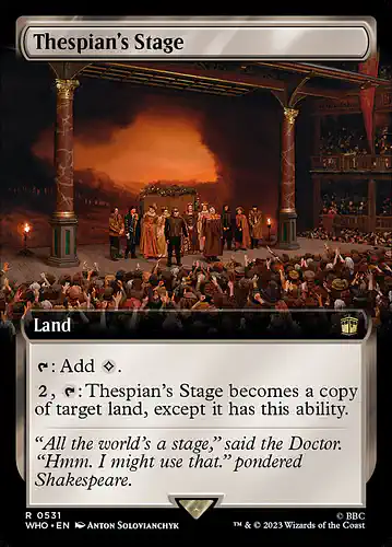 Thespian's Stage - who Spoiler