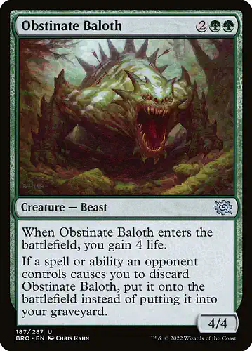 Obstinate Baloth - bro Spoiler