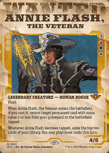 Annie Flash, the Veteran - otj Spoiler