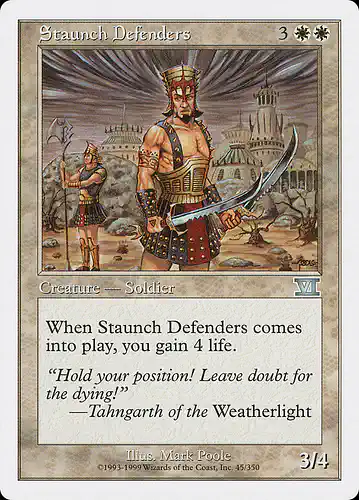 Staunch Defenders - 6ed Spoiler