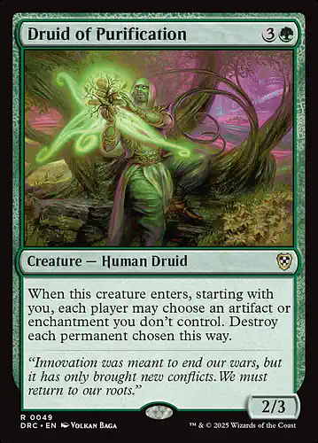 Druid of Purification - drc Spoiler