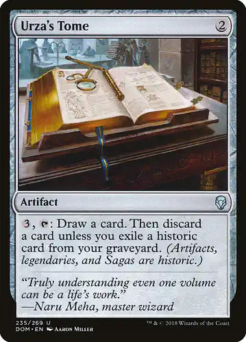 Urza's Tome - dom Spoiler