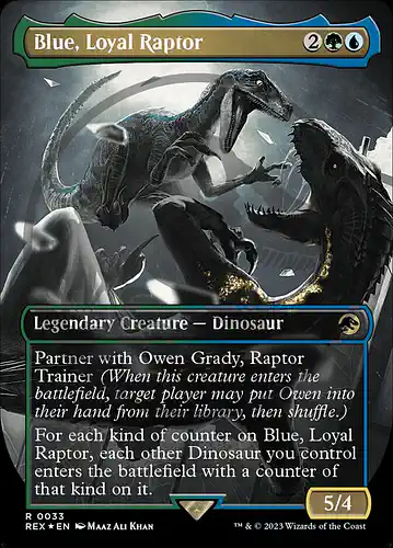 Blue, Loyal Raptor - rex Spoiler