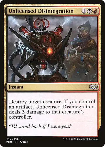 Unlicensed Disintegration - 2xm Spoiler