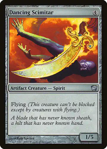 Dancing Scimitar - 9ed Spoiler